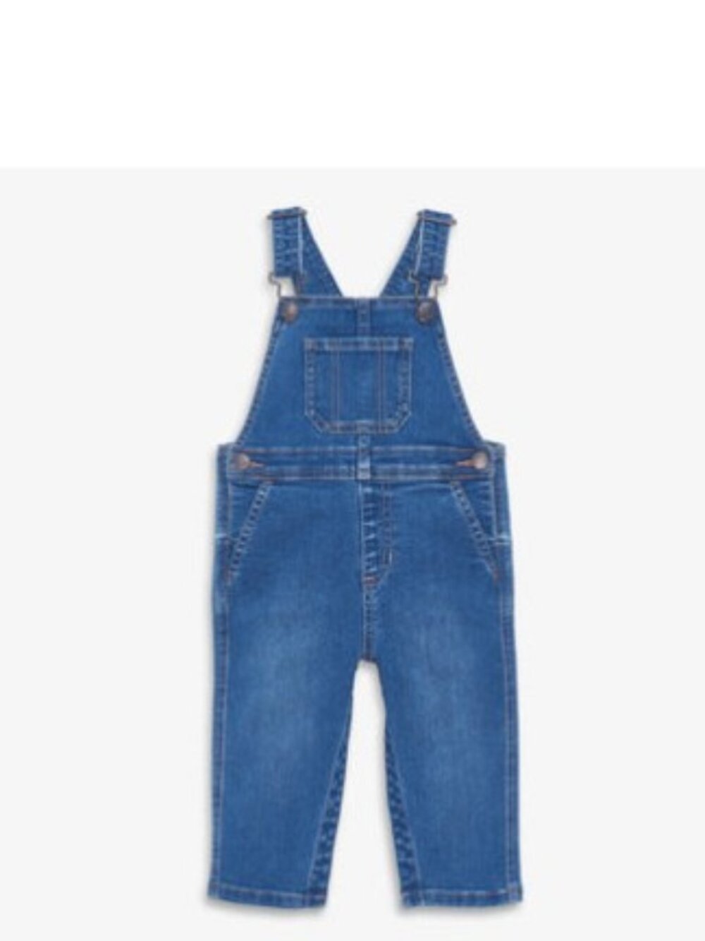 Primary Denim Overalls in Classic Wash, size 18-24 mo